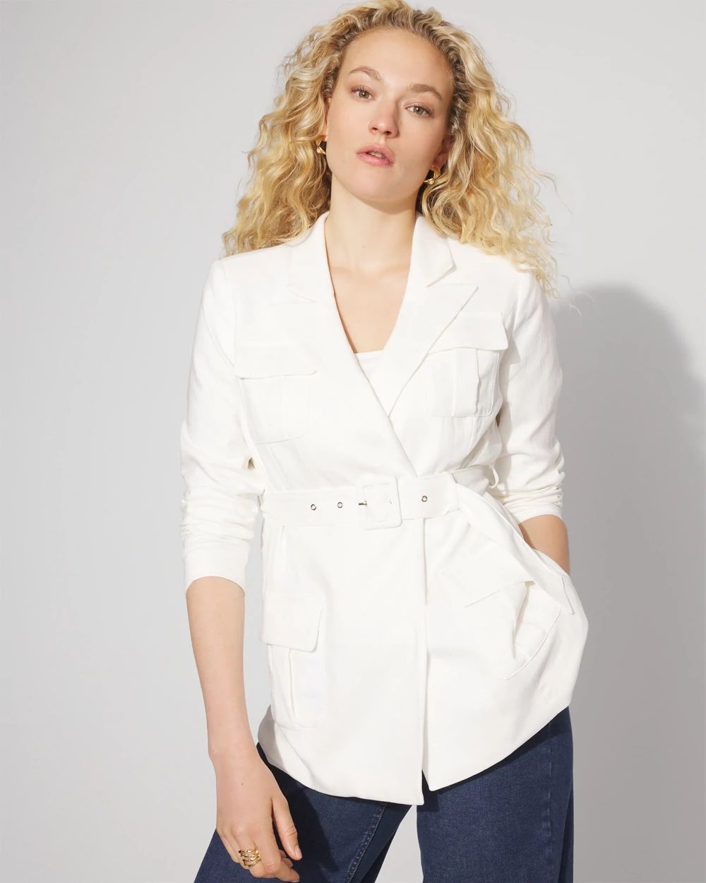 Belted Safari Jacket | White House Black Market